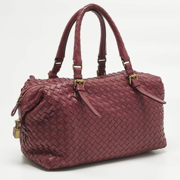 Bottega Veneta Red Intrecciato Leather Montaigne Bag - Picture 1 of 15